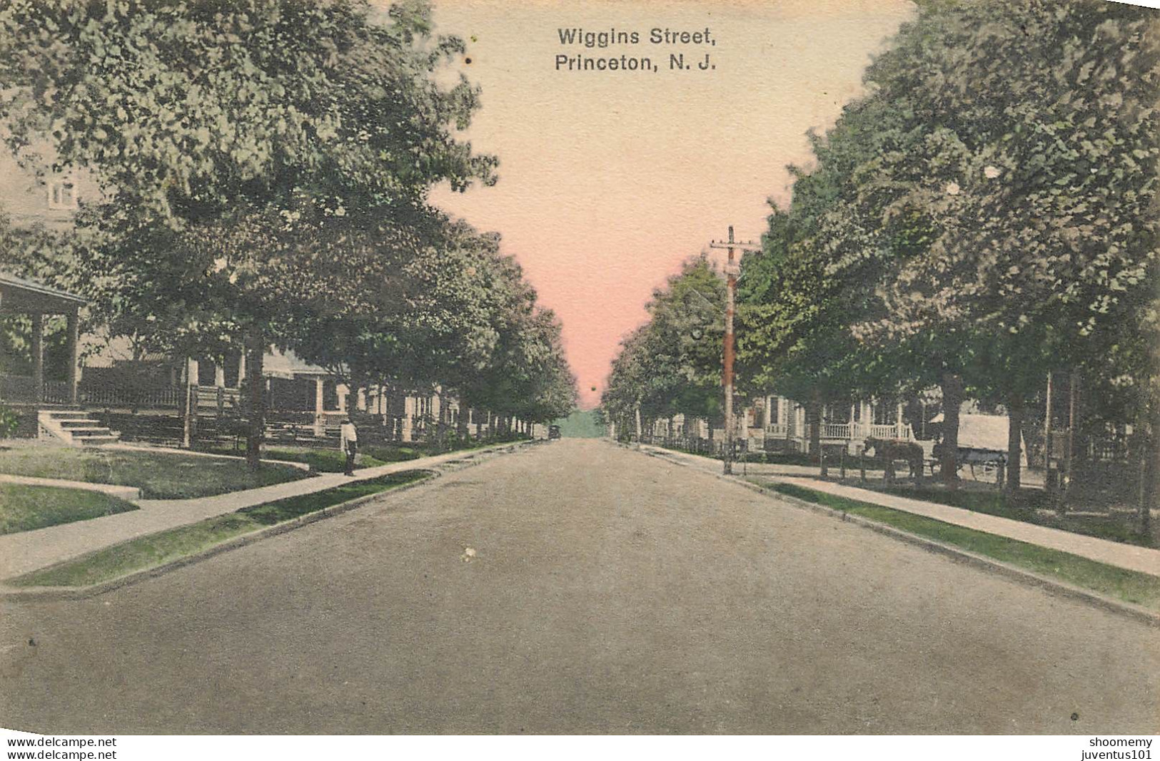 CPA Wiggins Street-Princeton-New Jersey-Carte Molle Et Décollée-RARE     L2440 - Altri & Non Classificati