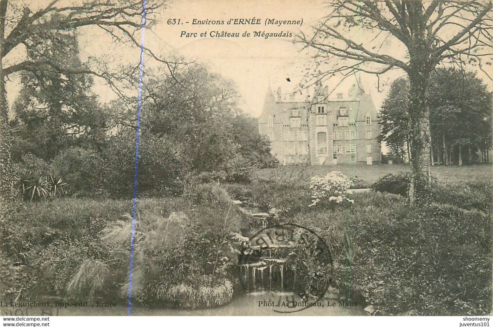 CPA Environs D'Ernée-Parc Et Château De Mégaudais-Timbre       L2132 - Ernee