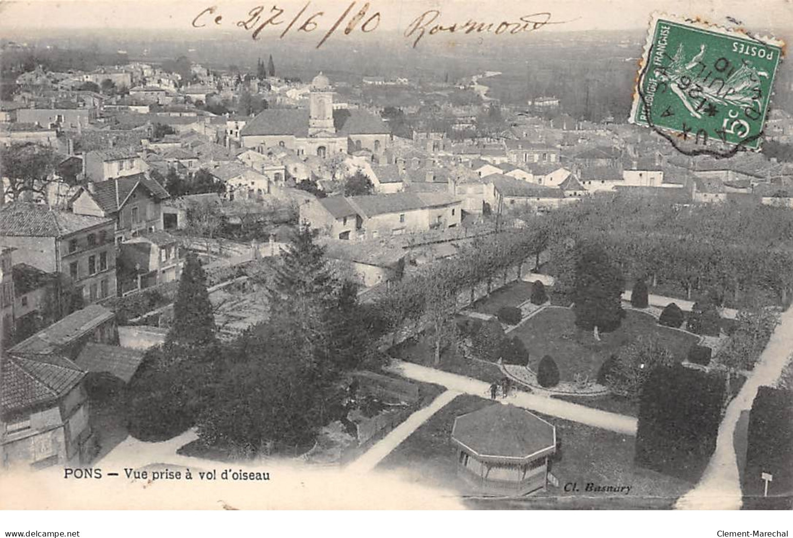 PONS - Vue Prise à Vol D'oiseau - Très Bon état - Pons