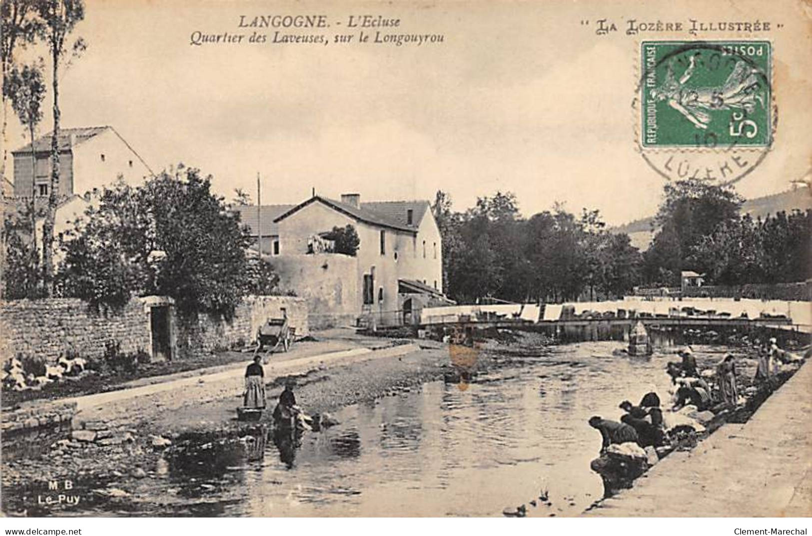 LANGOGNE - L'Ecluse - Quartier Des LAveuses, Sur Le Longouyrou - Très Bon état - Langogne