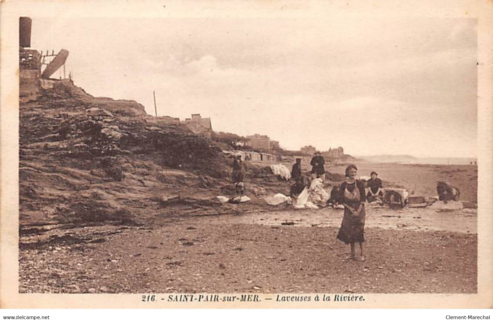 SAINT PAIR SUR MER - Laveuses à La Rivière - Très Bon état - Saint Pair Sur Mer