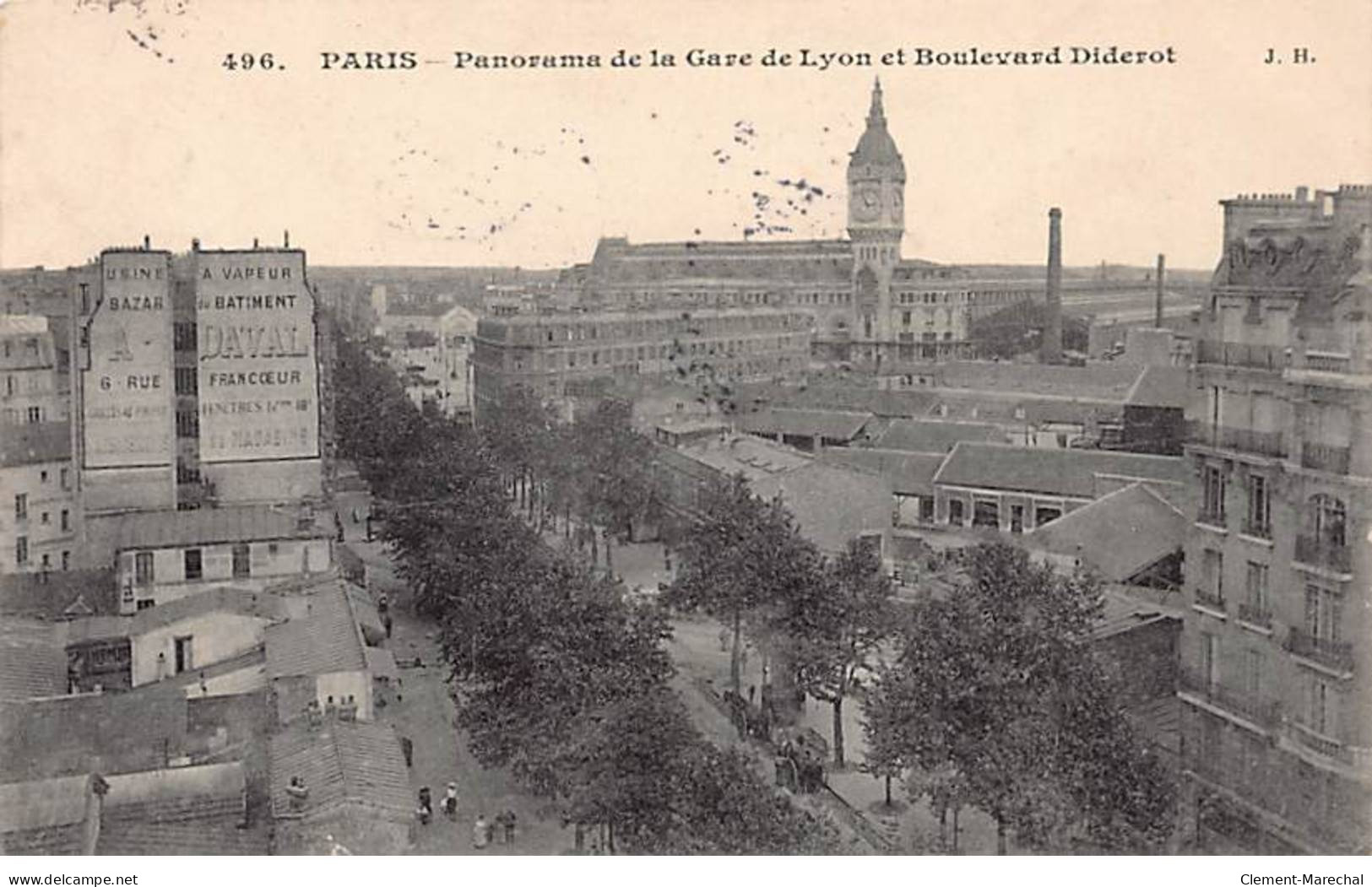 PARIS - Panorama De La Gare De Lyon Et Boulevard Diderot - Très Bon état - Arrondissement: 12