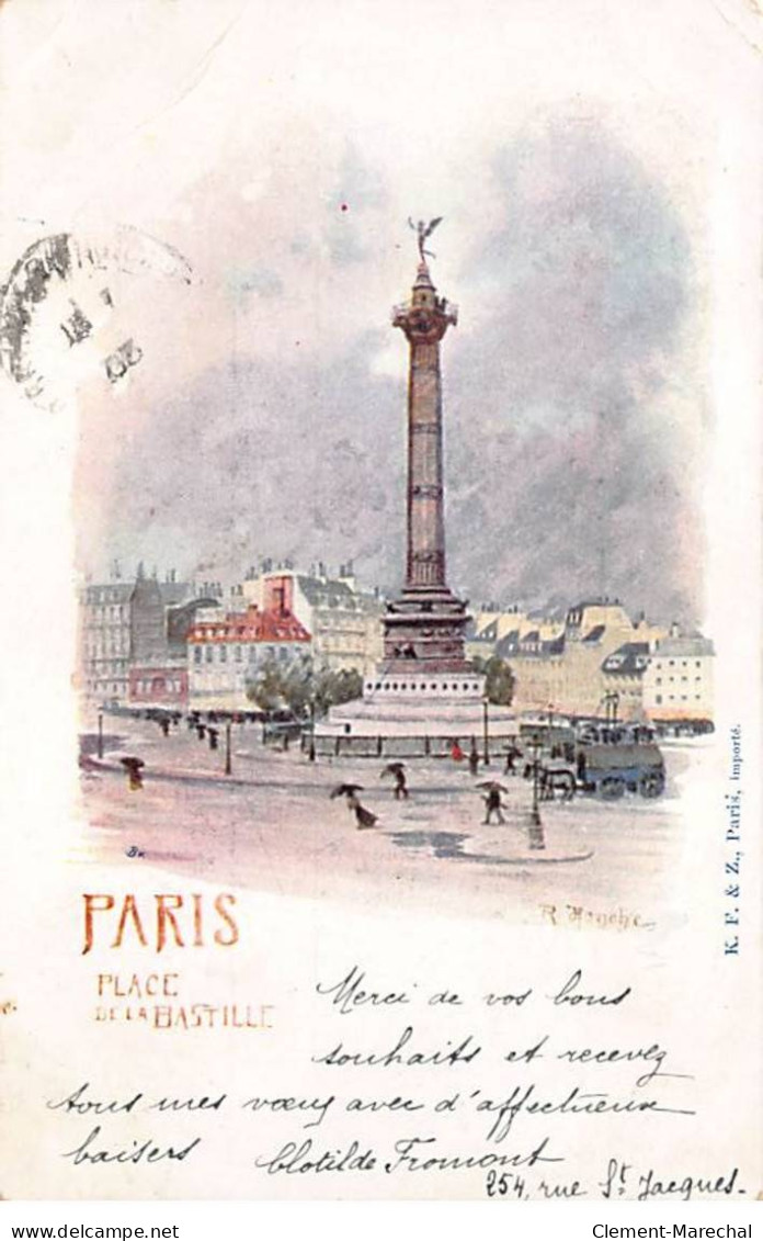 PARIS - Place De La Bastille - état - District 11