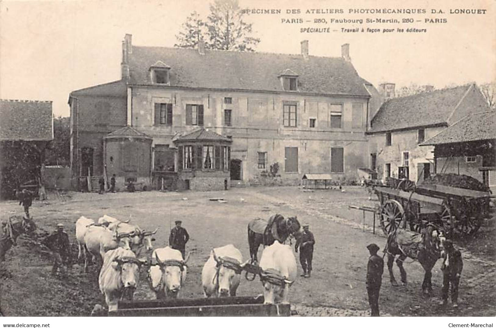 PARIS - Spécimen Des Ateliers Photomécaniques D. A. Longuet - Faubourg Saint Martin - Très Bon état - Arrondissement: 10