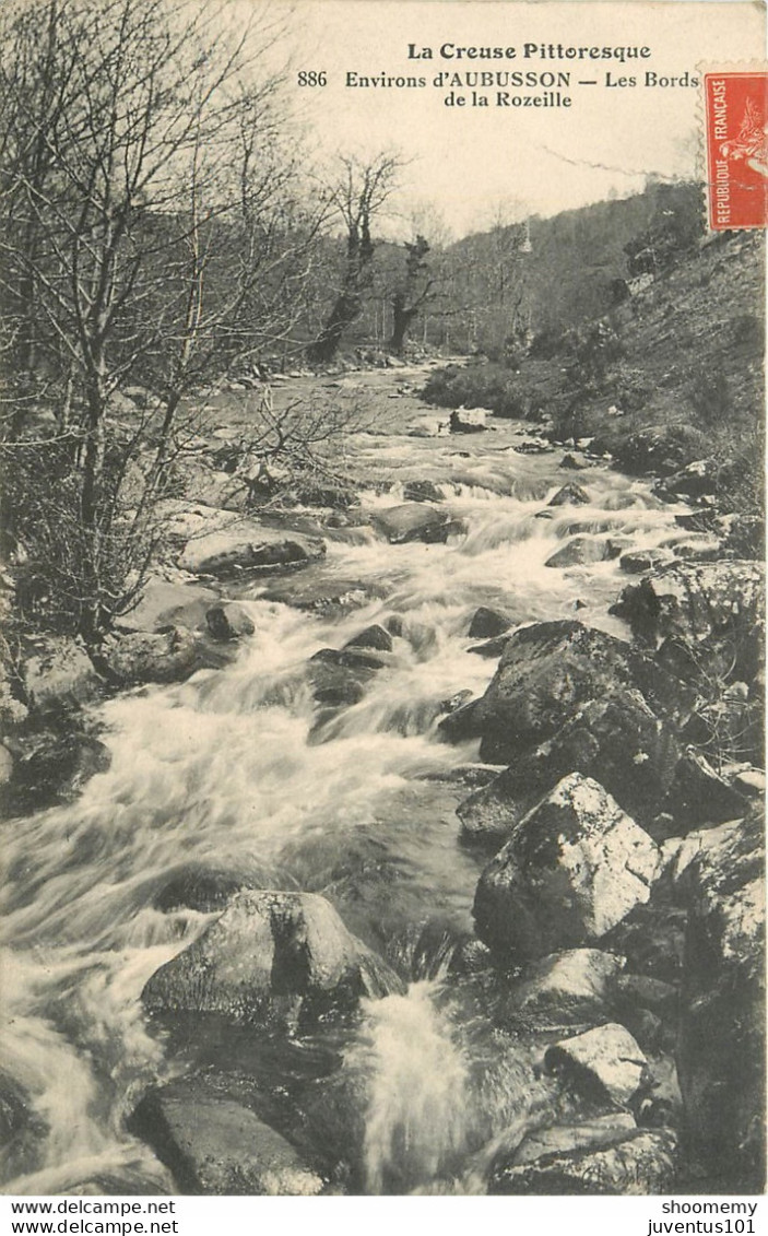 CPA Environs D'Aubusson-Les Bords De La Rozeille-Timbre      L1098 - Aubusson