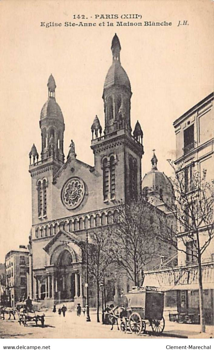 PARIS - Eglise Sainte Anne Et La Maison Blanche - Très Bon état - Arrondissement: 13