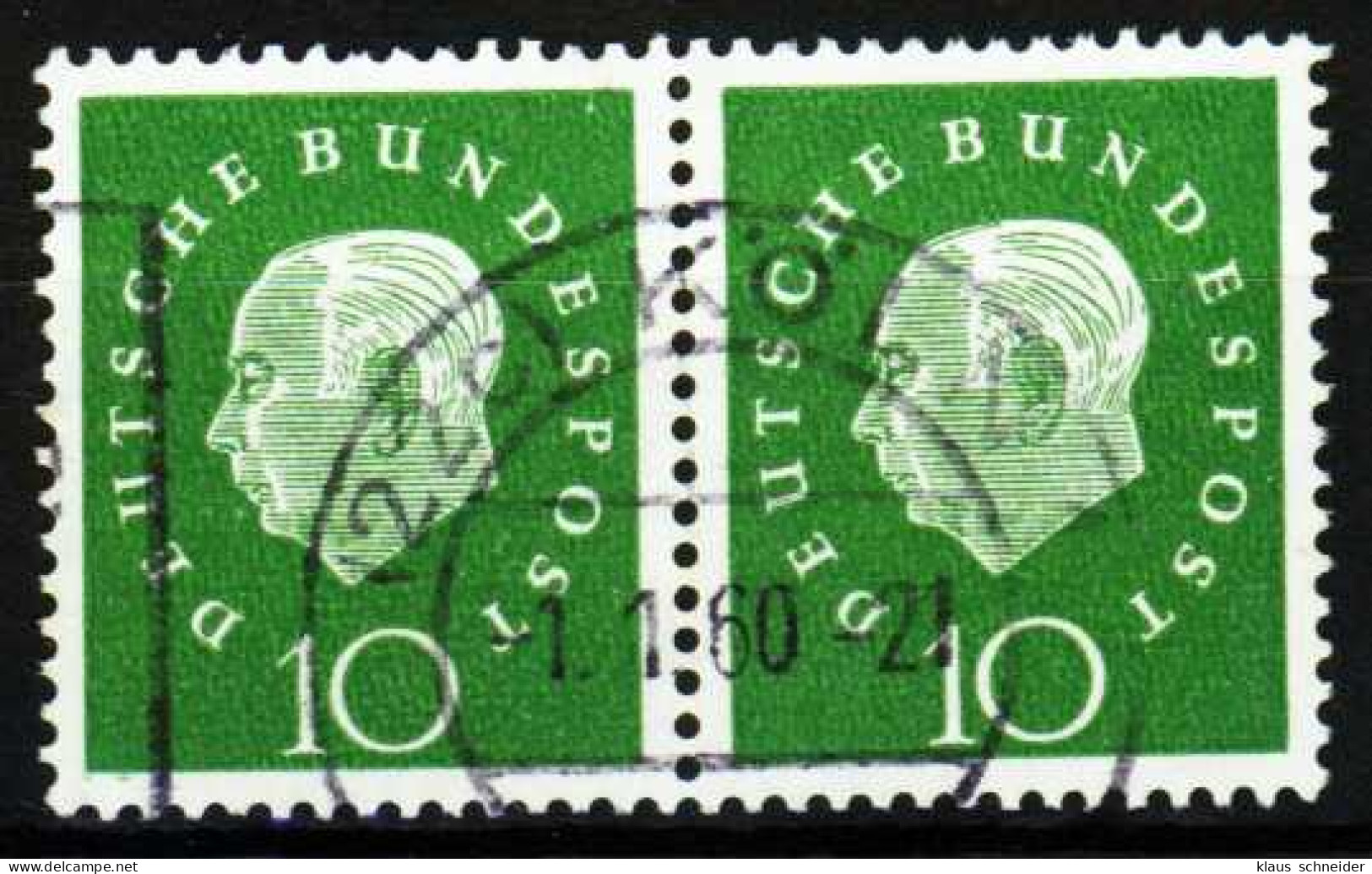 BRD DS HEUSS 3 Nr 303 Gestempelt WAAGR PAAR X278DE6 - Used Stamps
