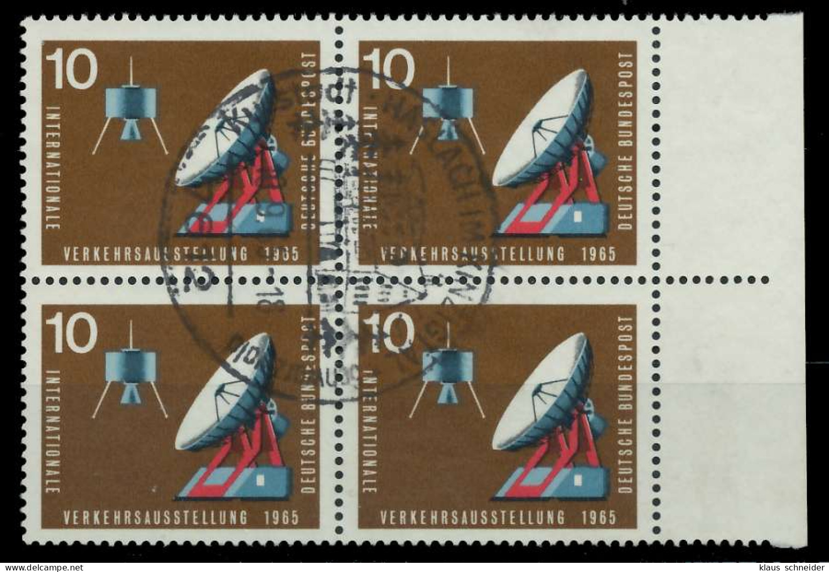 BRD 1965 Nr 469 Gestempelt VIERERBLOCK X7EAFDE - Used Stamps