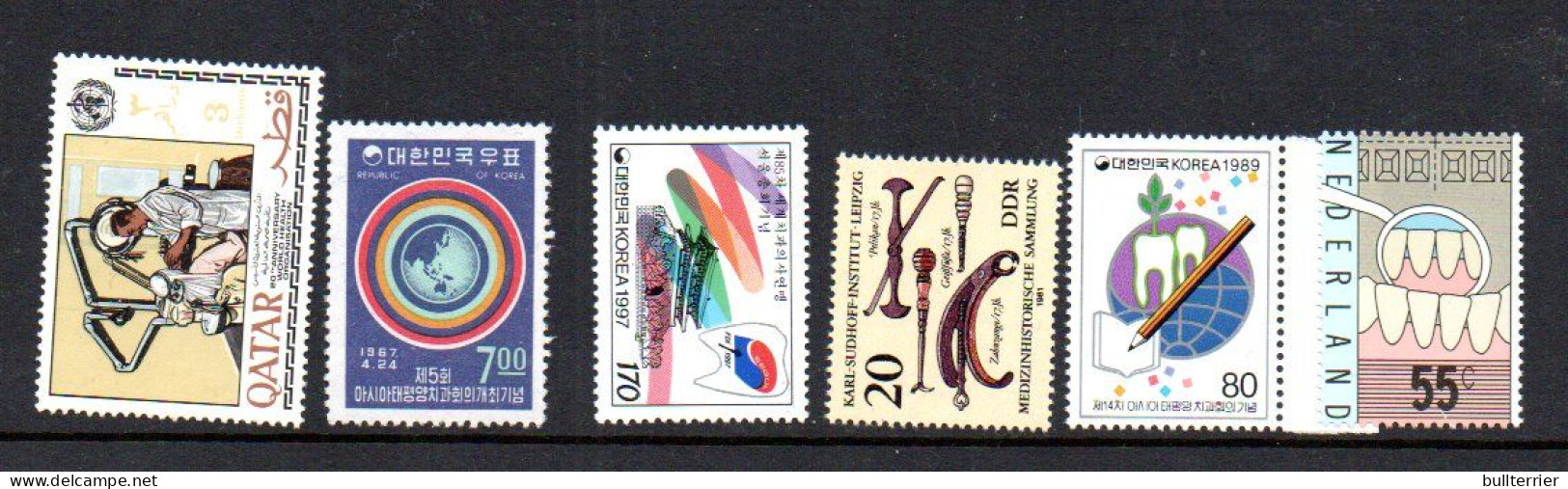 DENTISTRY - MNH SELECTION OF 50 STAMPS FROM VARIOUS COUNTRIES