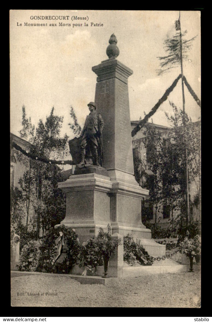 55 - GONDRECOURT - MONUMENT AUX MORTS - EDITEUR LINARD ET PIERRET - Gondrecourt Le Chateau