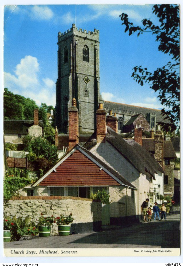 MINEHEAD - CHURCH STEPS (JOHN HINDE) / NORWICH, HINGHAM, DRINKWATER CLOSE (10 X 15cms Approx.) - Minehead