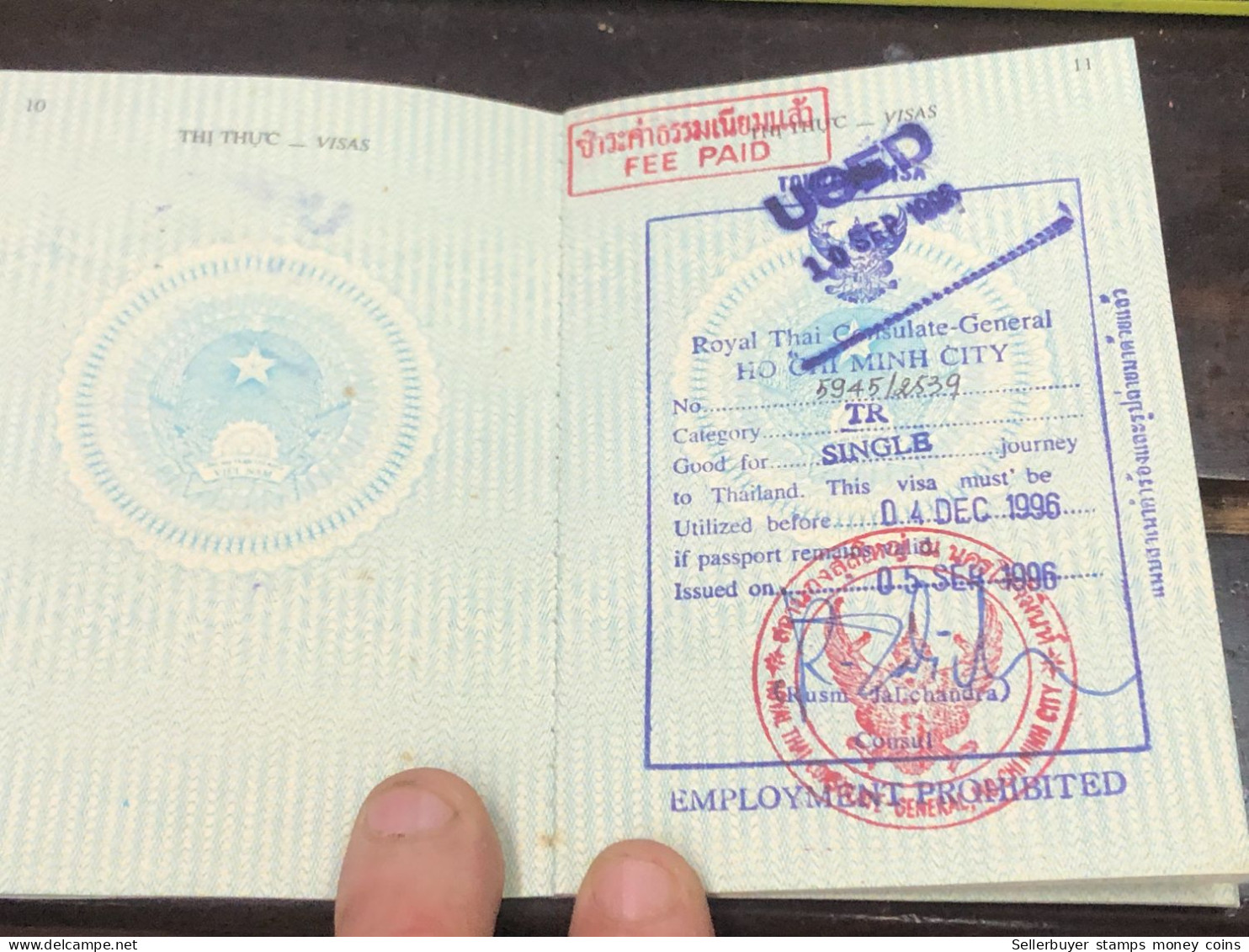 VIET NAM -OLD-ID PASSPORT-name-LUONG DINH TIEN-2001-1pcs Book - Collections