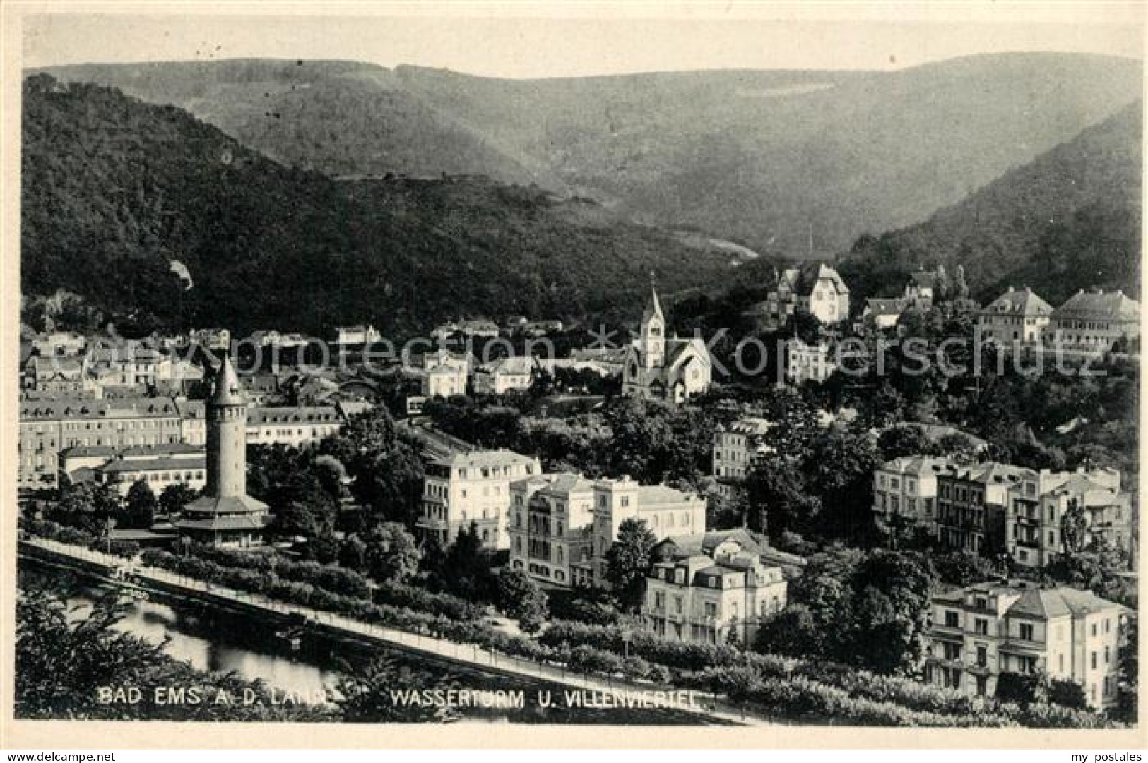 73283228 Bad Ems Wasserturn Villenviertel  Bad Ems - Bad Ems