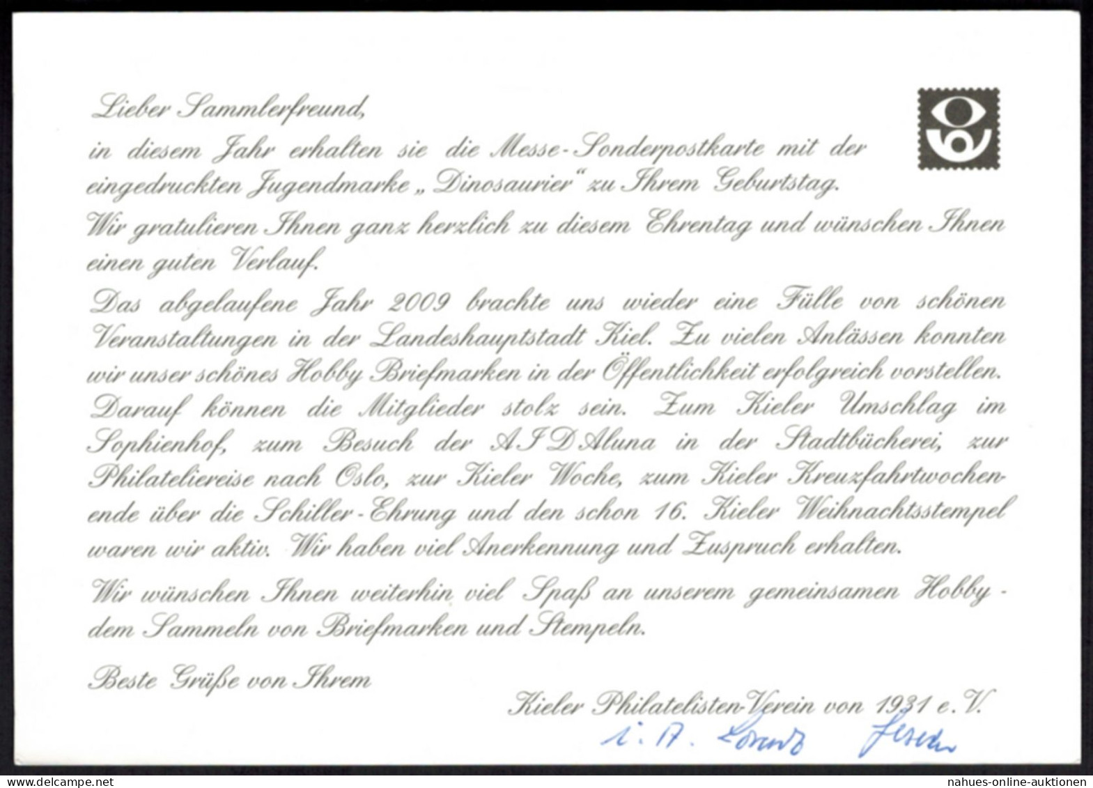 Bund Ganzsache Briefmarken-Börse Sindelfingen Zudruck Kiel Sammlerverein - Cartoline - Usati