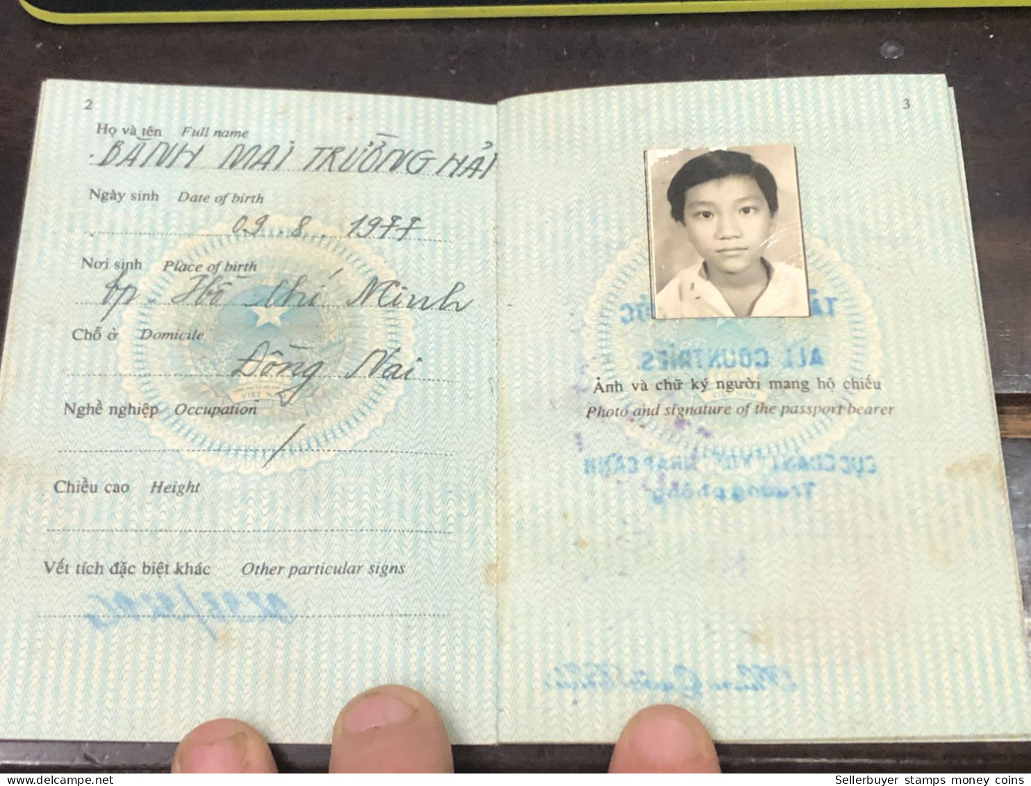 VIET NAM -OLD-ID PASSPORT-name-BANG MAI TRUONG HAI-1997-1pcs Book - Sammlungen