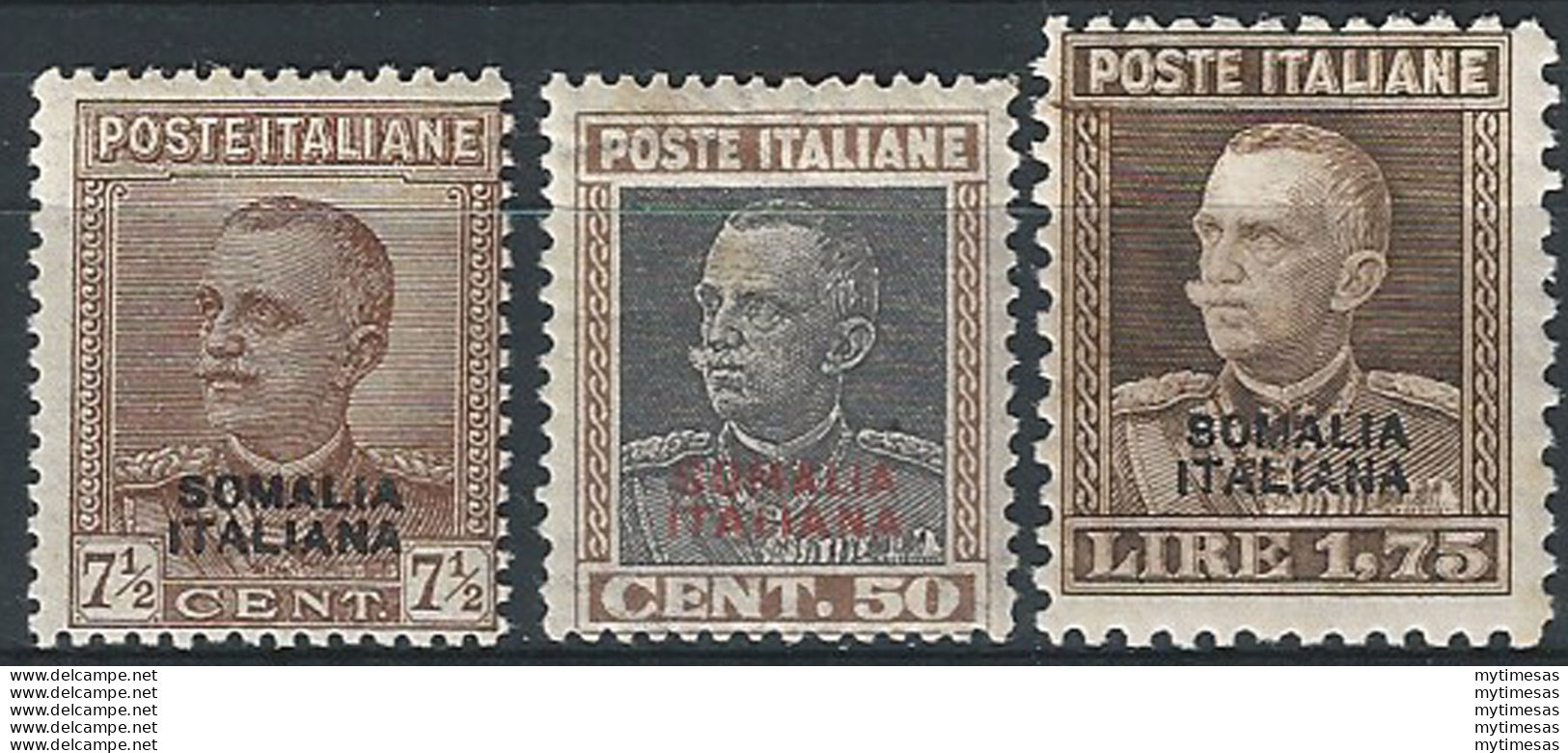 1928 Somalia 3v. MNH Sassone N. 116/118 - Autres & Non Classés