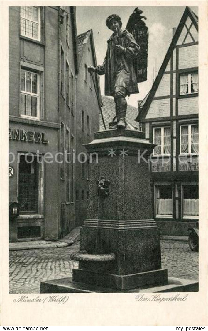 73278110 Muenster Westfalen Der Kiepenkerl Denkmal Muenster Westfalen - Muenster