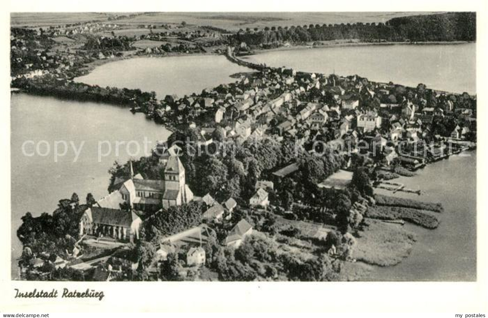 73277662 Ratzeburg Fliegeraufnahme Inselstadt Ratzeburg - Ratzeburg