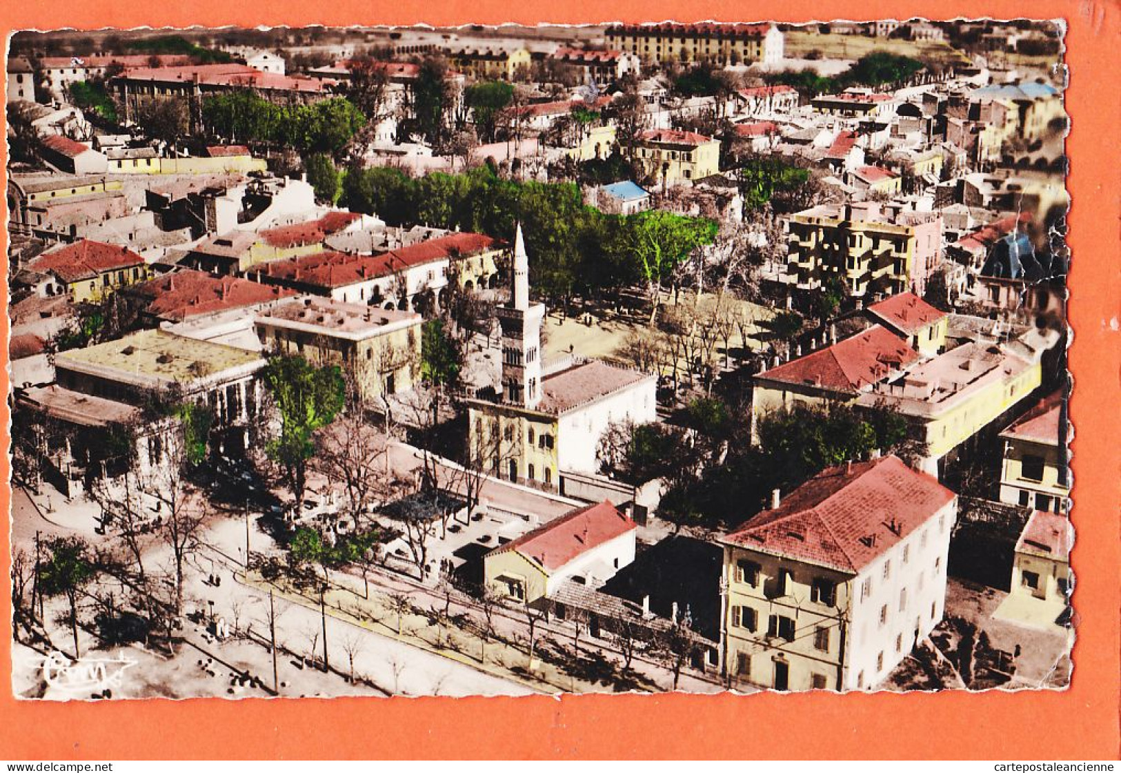 08184 ● SETIF Algérie Mairie Mosquee Vue Aerienne 2 Janvier 1962 Photo-Bromure Editions Aériennes COMBIER 8-A - Setif