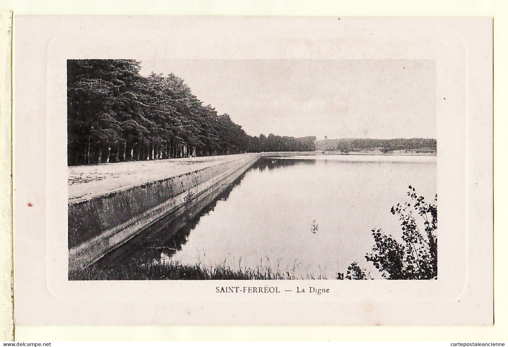 08398 / SAINT-FERREOL St La Digue Du Bassin 1910s CPA Détourée BREIFFEIL Castelnaudary Aude - Saint Ferreol