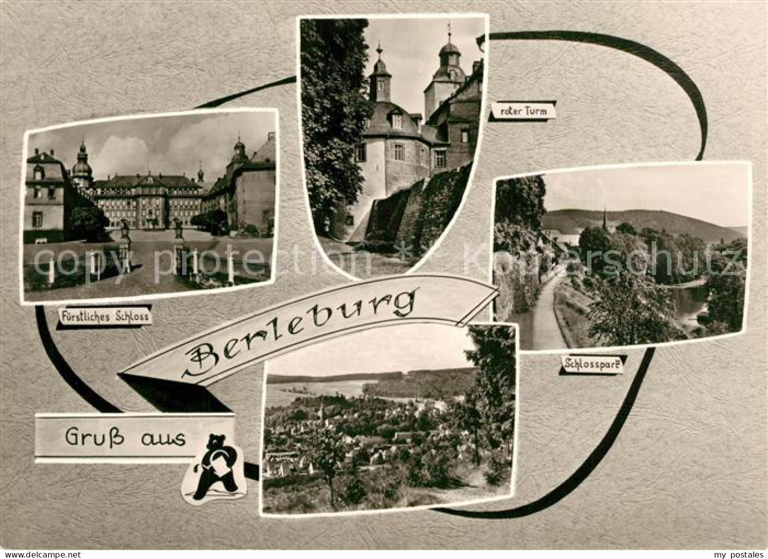 73272073 Berleburg Bad Fuerstliches Schloss Roter Turm Schlosspark Panorama Berl - Bad Berleburg