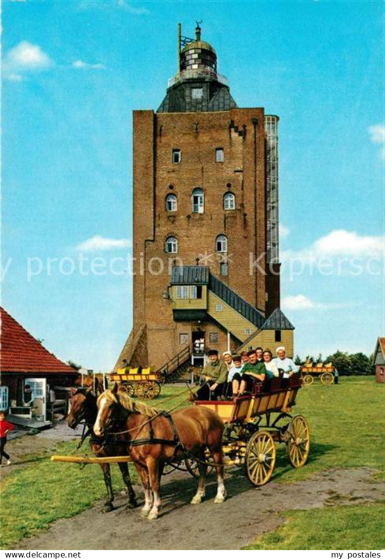 73271638 Cuxhaven Nordseebad Leuchtturm Insel Neuwerk Wattwagen Cuxhaven Nordsee - Cuxhaven