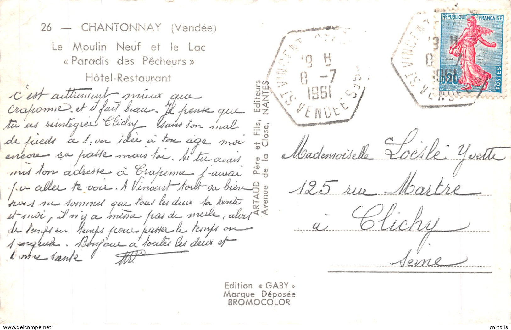 85-CHANTONNAY-N°4466-C/0149 - Chantonnay