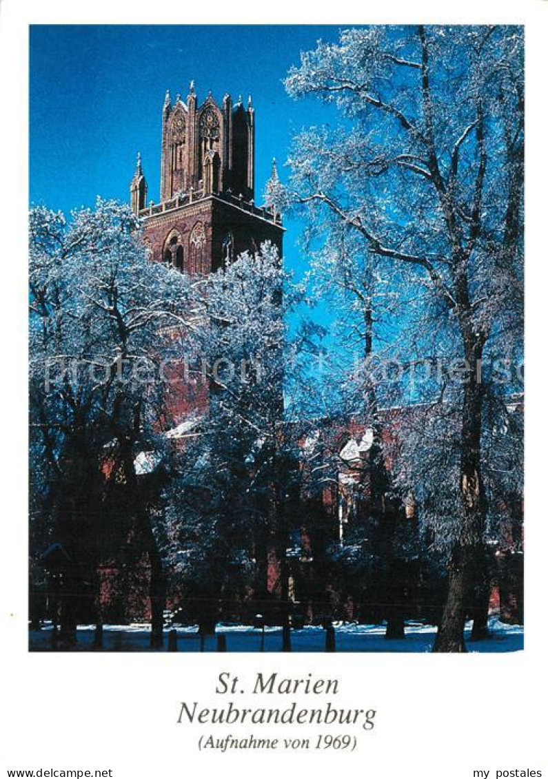 73271531 Neubrandenburg St Marien Kirche Im Winter Neubrandenburg - Neubrandenburg