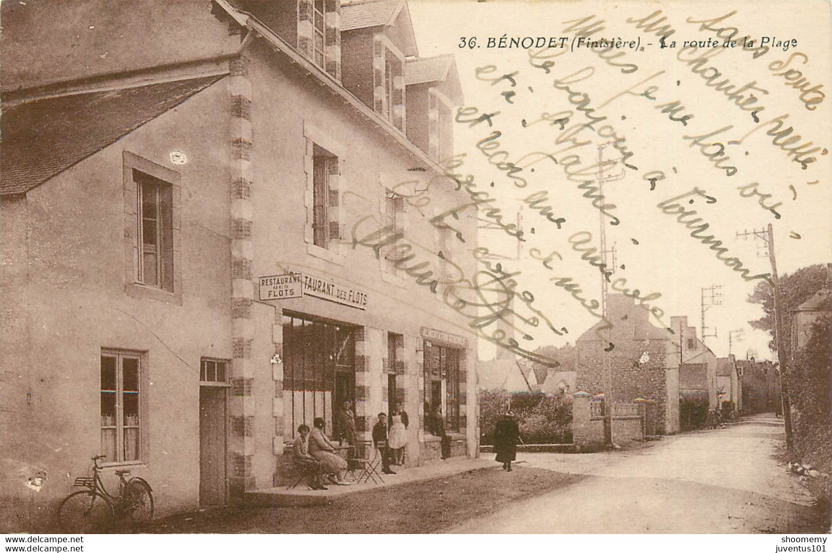 CPA Bénodet-La Route De La Plage    L1467 - Bénodet