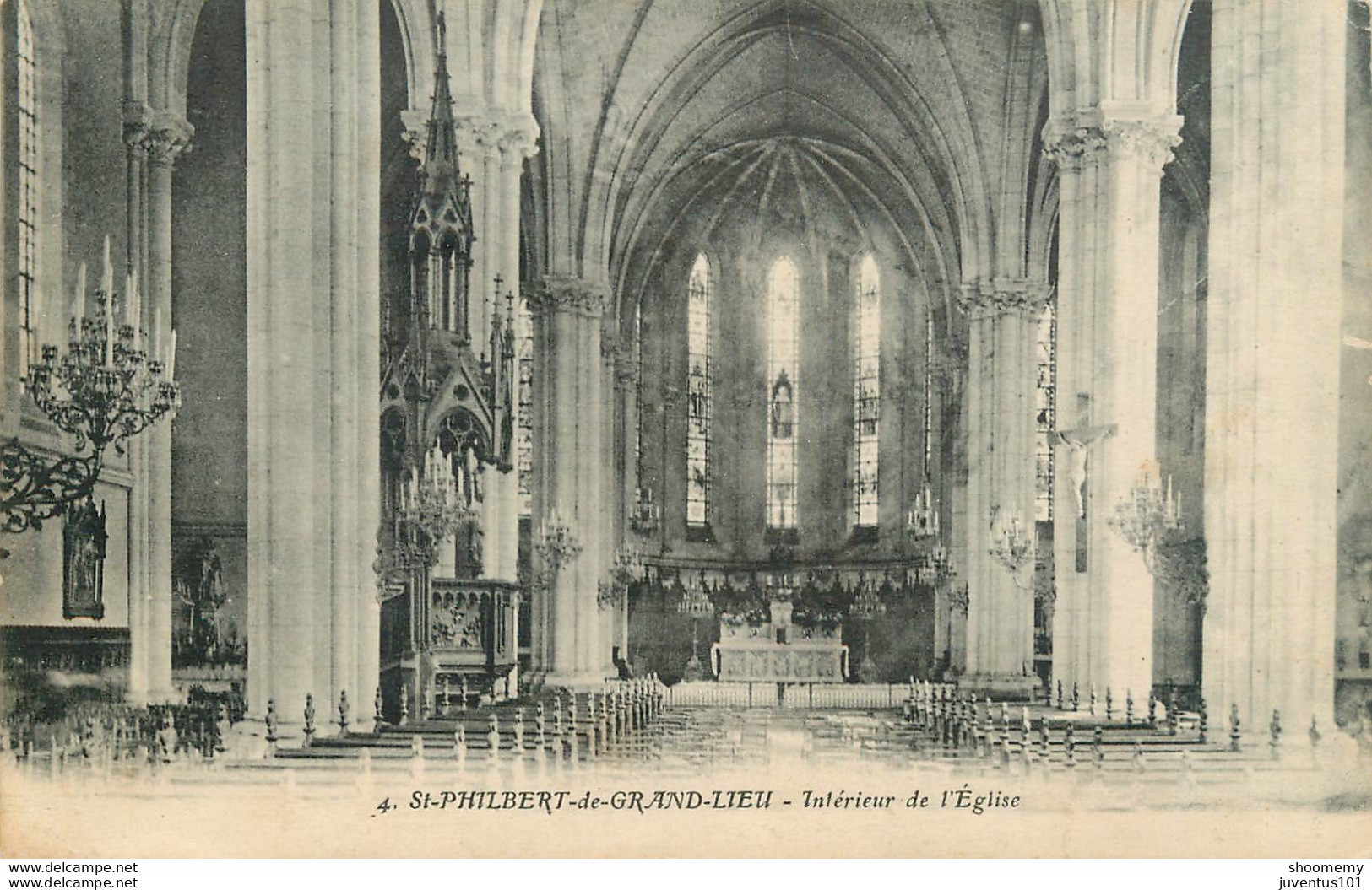 CPA St-Saint Philbert De Grand Lieu-Intérieur De L'église      L1610 - Saint-Philbert-de-Grand-Lieu