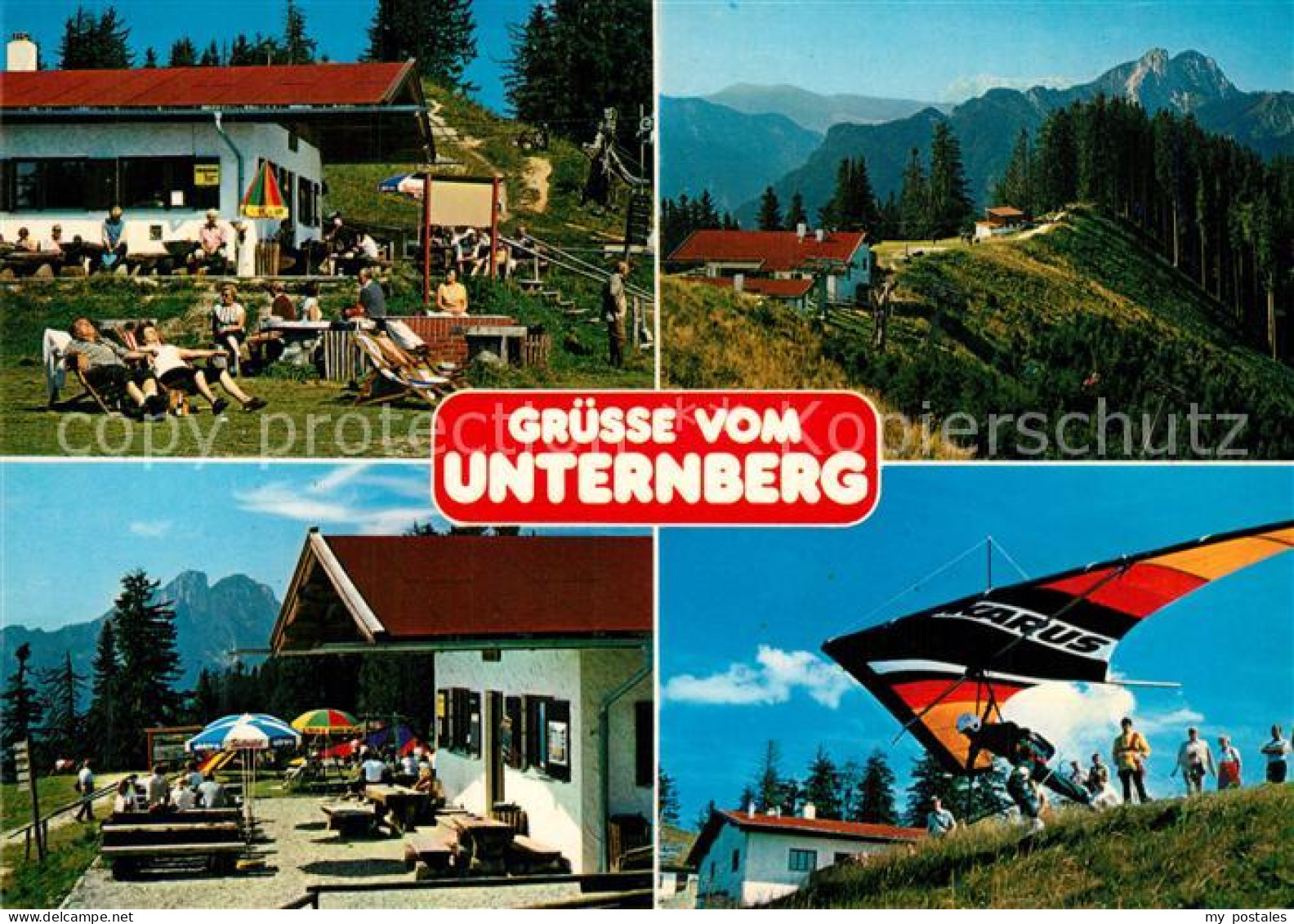 73269608 Ruhpolding Unternberg Alm Sonnenterrasse Drachenflugplatz Und Hoerndlwa - Ruhpolding