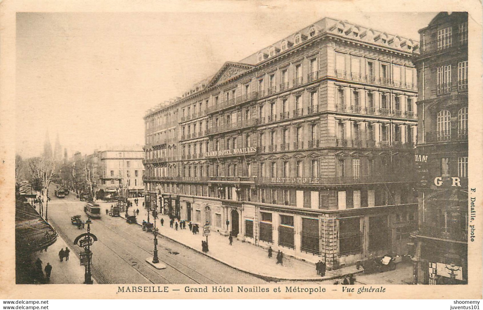 CPA Marseille-Grand Hotel Noailles Et Métropole-Vue Générale     L2328 - The Canebière, City Centre