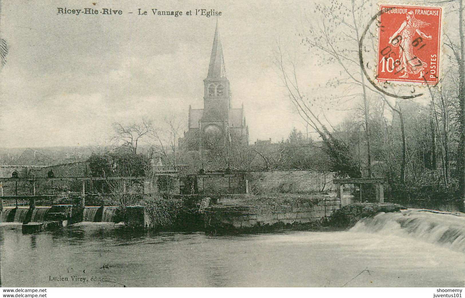 CPA Ricey Haute Rive-Le Vannage Et L'église-Timbre       L1281 - Les Riceys