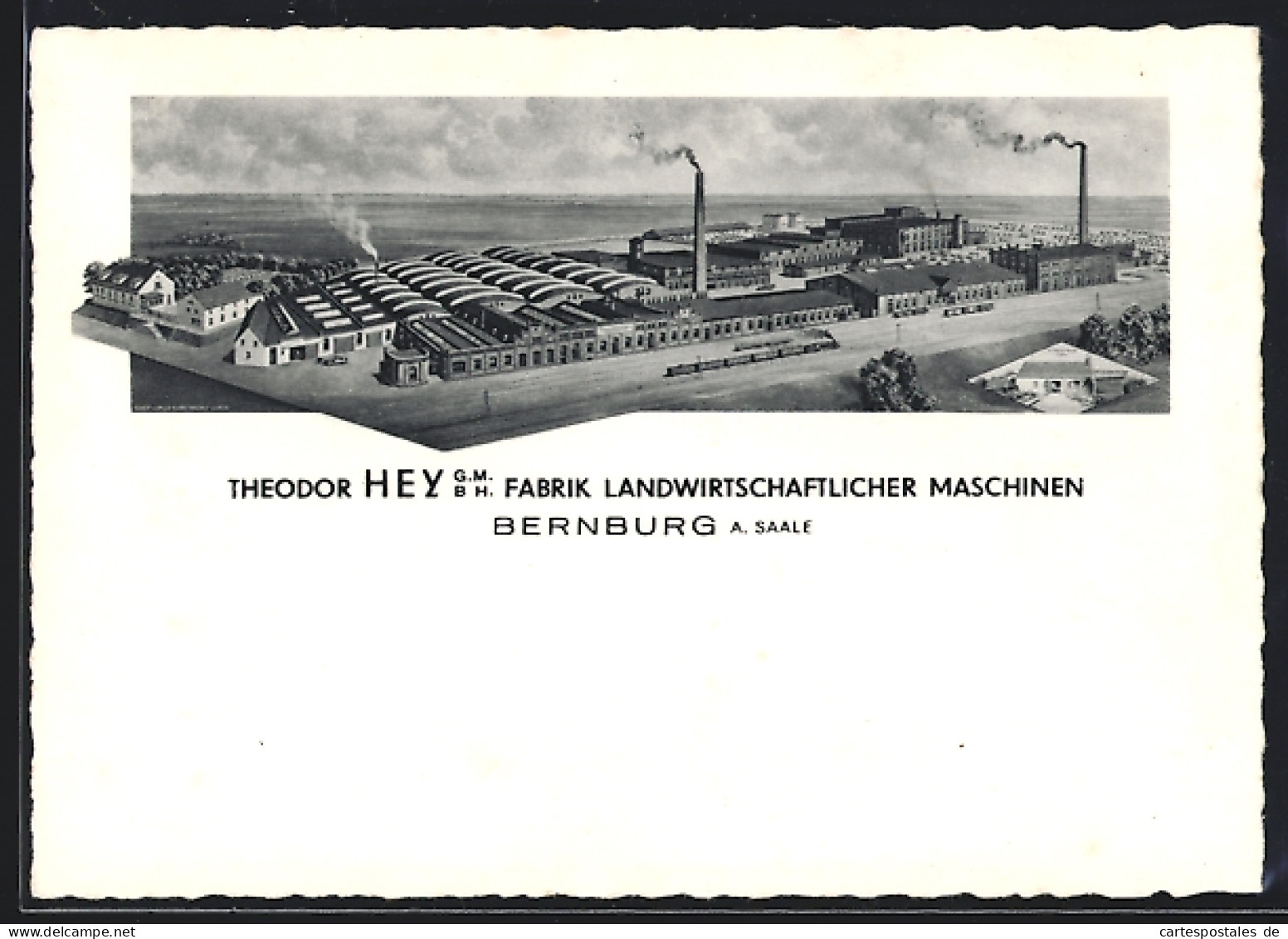 AK Bernburg, T. Hey GmbH Fabrik Landwirtschaftlicher Maschinen  - Bernburg (Saale)