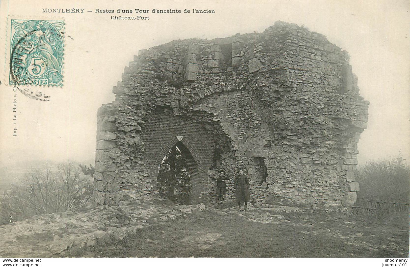 CPA Montlhéry-Restes D'une Tour D'enceinte De L'ancien Château Fort-Timbre   L1706 - Montlhery