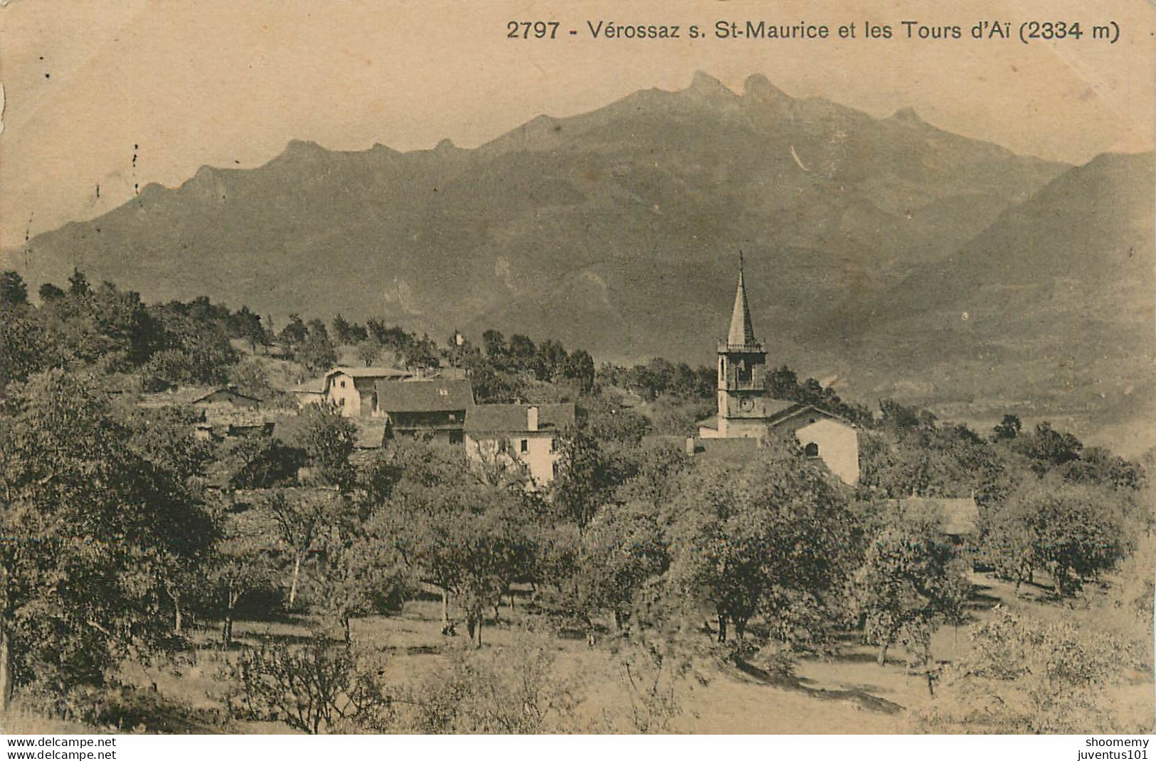 CPA Vérossaz-St Maurice Et Les Tours D'Aï-2797-Timbre    L2055 - Saint-Maurice