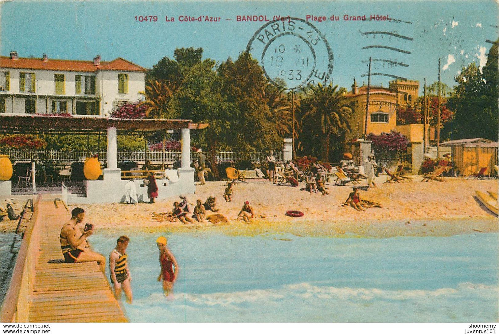 CPA Bandol-Plage Du Grand Hôtel     L1449 - Bandol