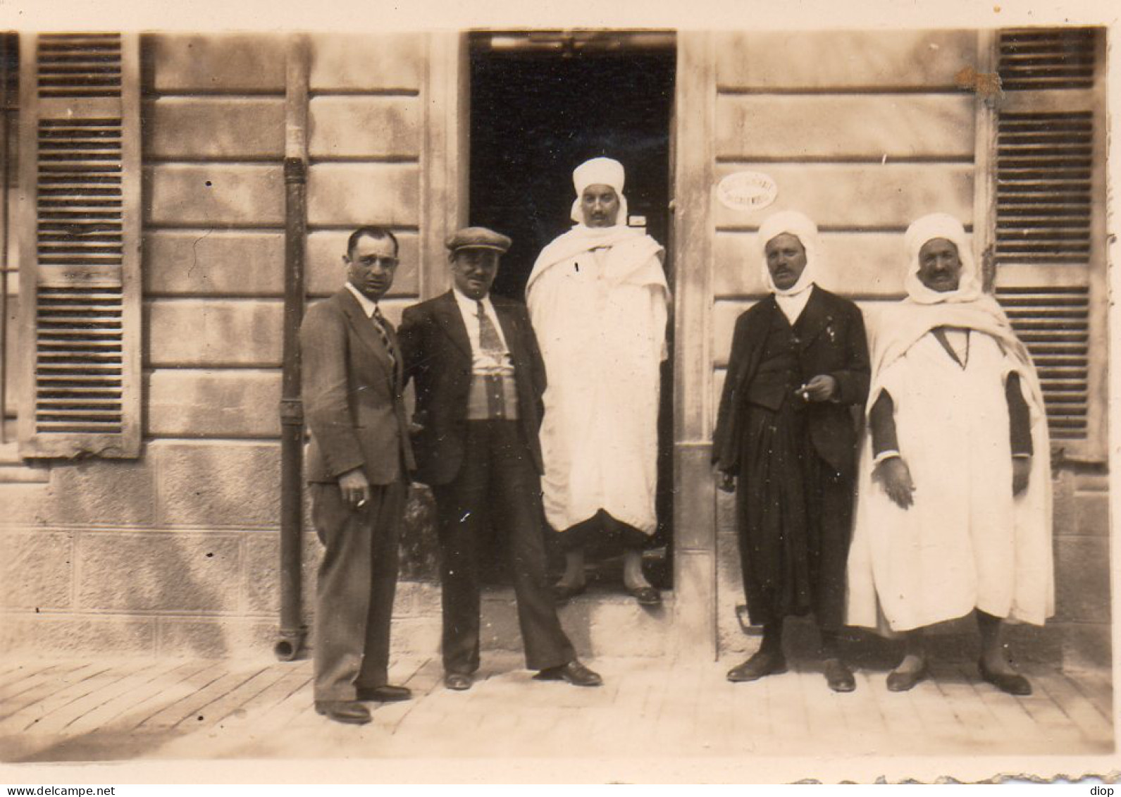 Photographie Photo Vintage Snapshot Afrique Hommes - Afrika