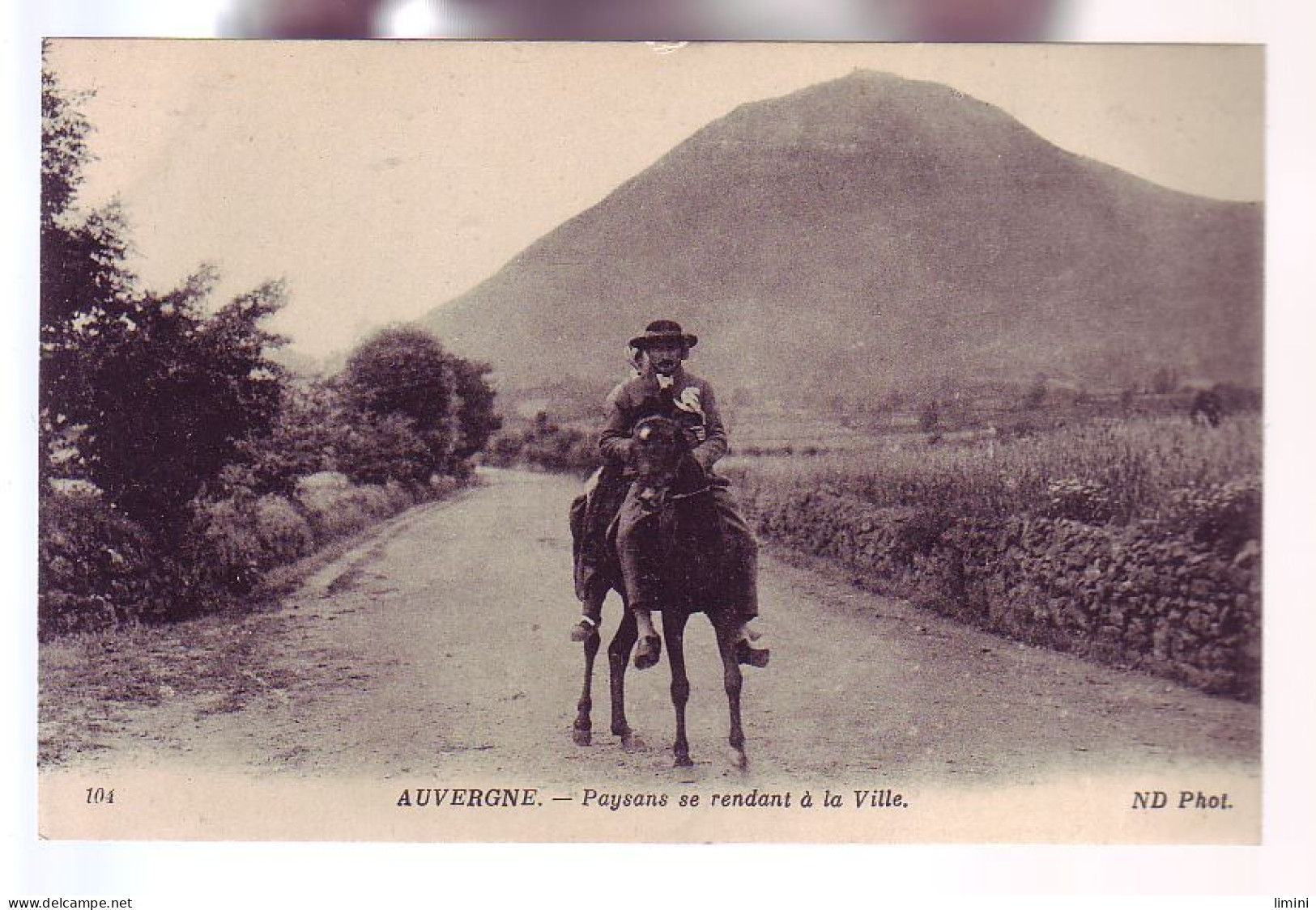 63 - PAYSANS Se RENDANT à La VILLE - ANIMÉE - - Auvergne Types D'Auvergne