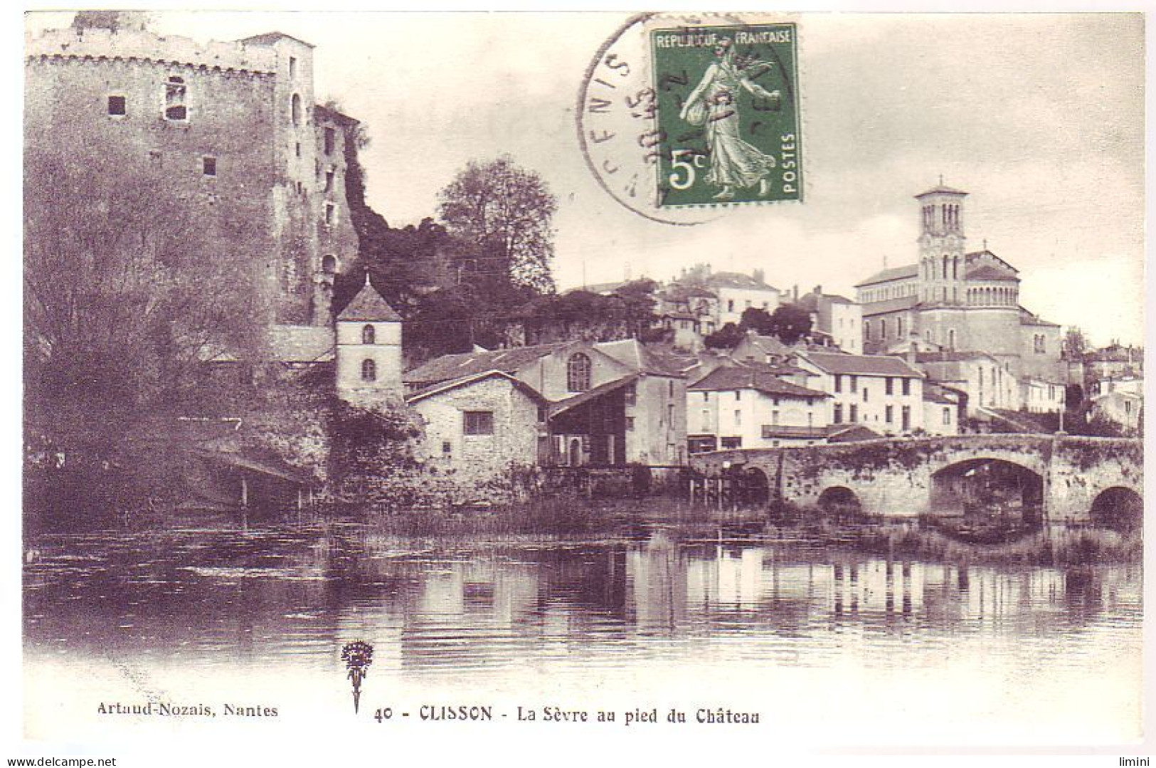 44 - CLISSON - La SEVRE Au PIED Du CHÂTEAU  - - Clisson