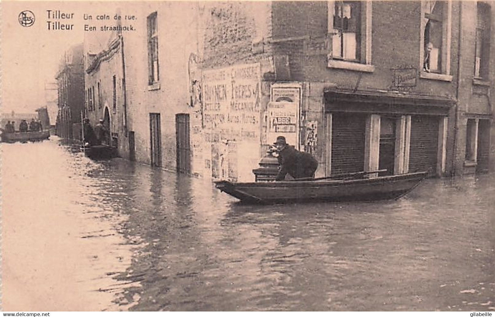 Tilleur -  Un Coin De Rue -   Inondations 1925 - 26 - Saint-Nicolas