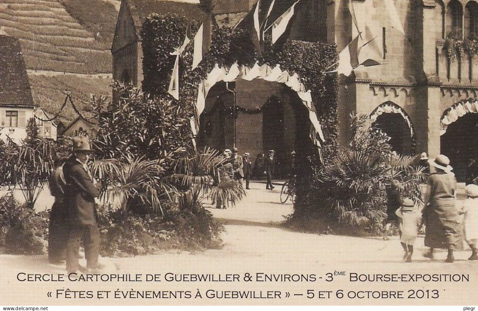 68112 01 03#5 - GUEBWILLER - EGLISE ST LEGER - FETE DIEU AVANT 1930 (Réédition) - Guebwiller