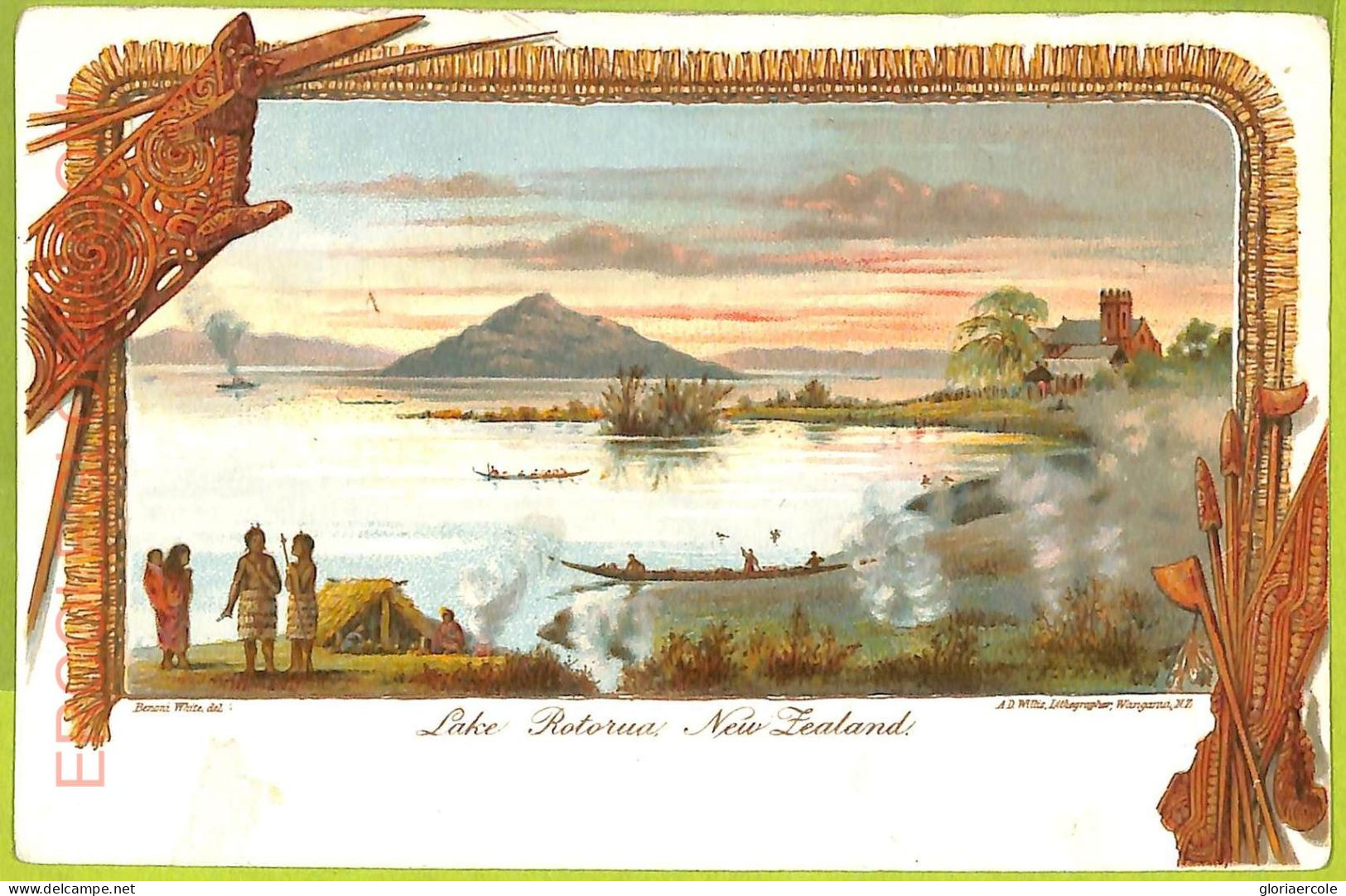 Ae9196 - NEW ZEALAND - VINTAGE POSTCARD - Lake Rotorua - Nieuw-Zeeland