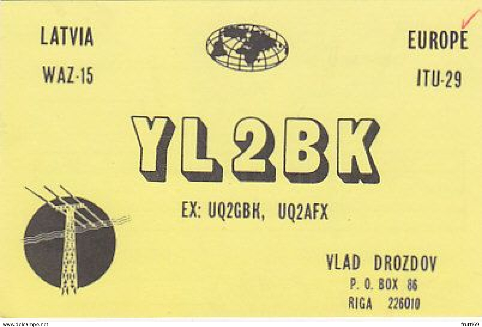 AK 210517 QSL - Latvia - Riga - Radio Amateur