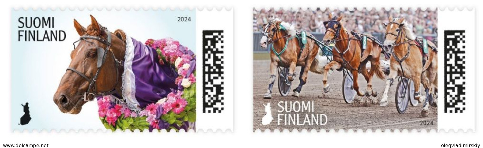 Finland Finnland Finlande 2024 100 Years Of Royal Trots Horses Set Of 2 Stamps MNH - Ungebraucht