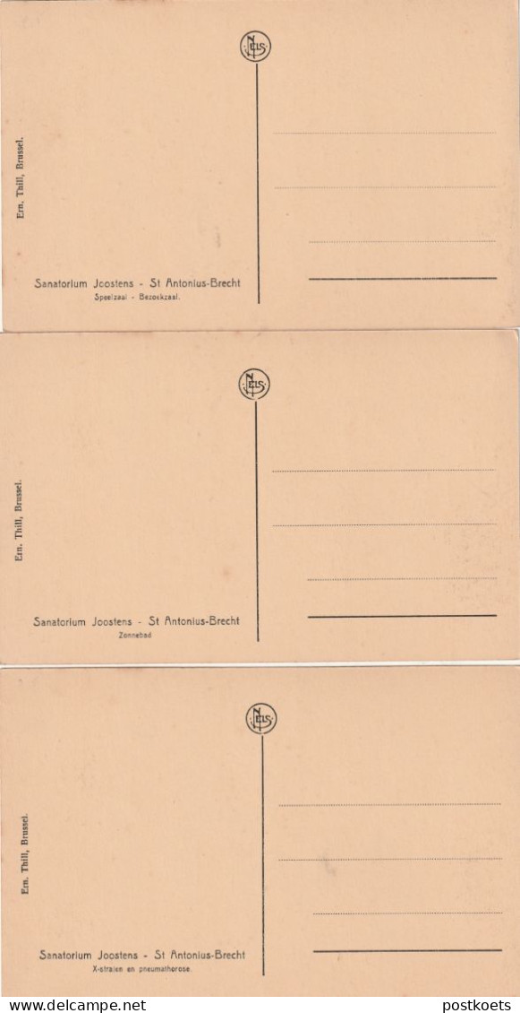 Sint-Antonius-Brecht, Sanatorium Joostens, 6 Postkaarten, 12 Scans - Zoersel