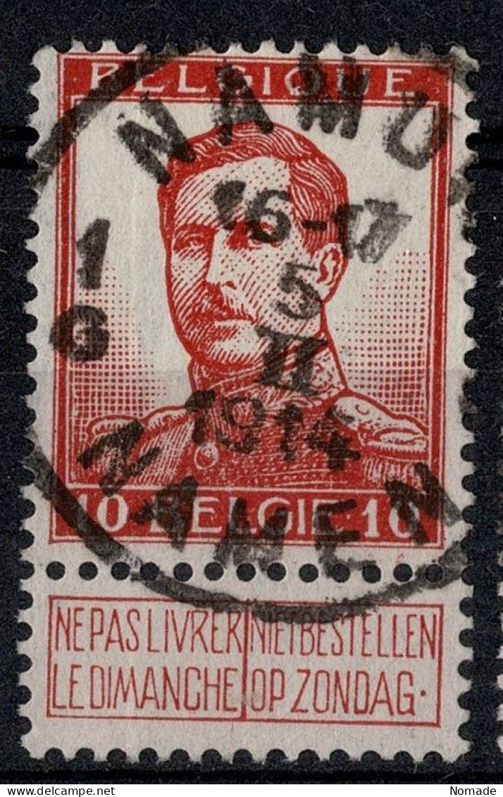 Belgique 1913 COB 123 Belle Oblitération NAMUR-NAMEN - 1912 Pellens