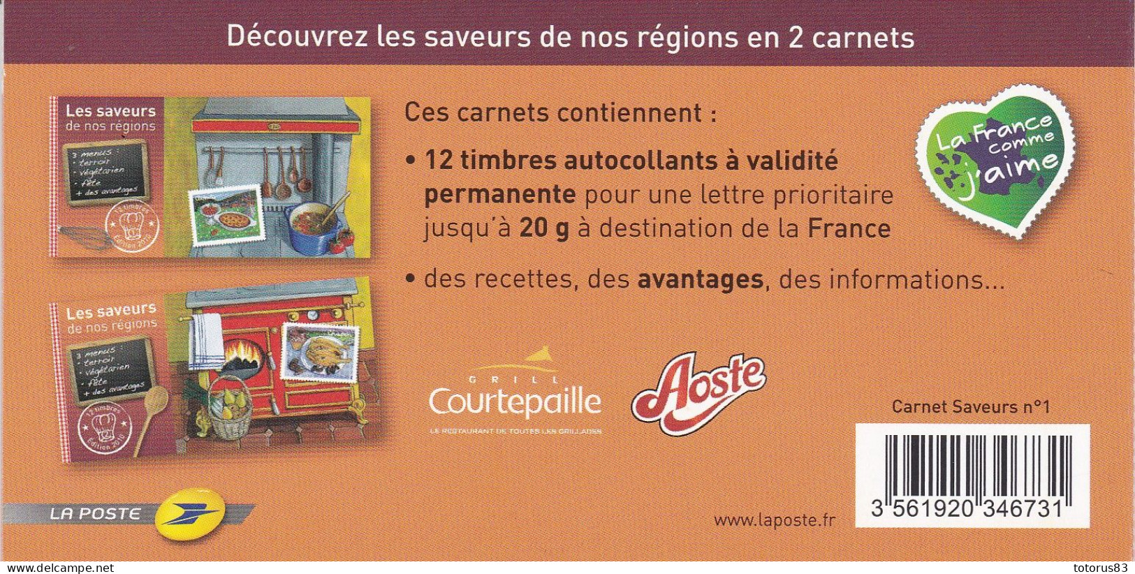 Timbres ** Saveurs Des Régions 2010 Carnet 1 - Other & Unclassified