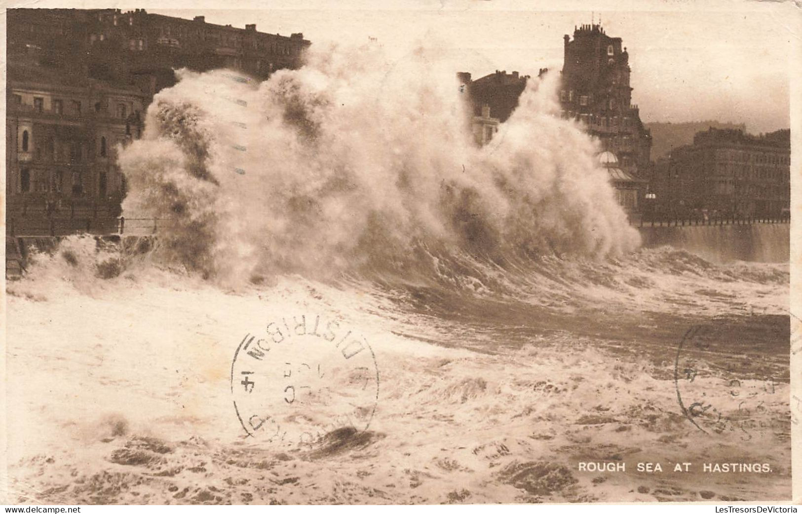 ROYAUME-UNI - Angleterre - Hastings - Rough Sea - Carte Postale Ancienne - Hastings