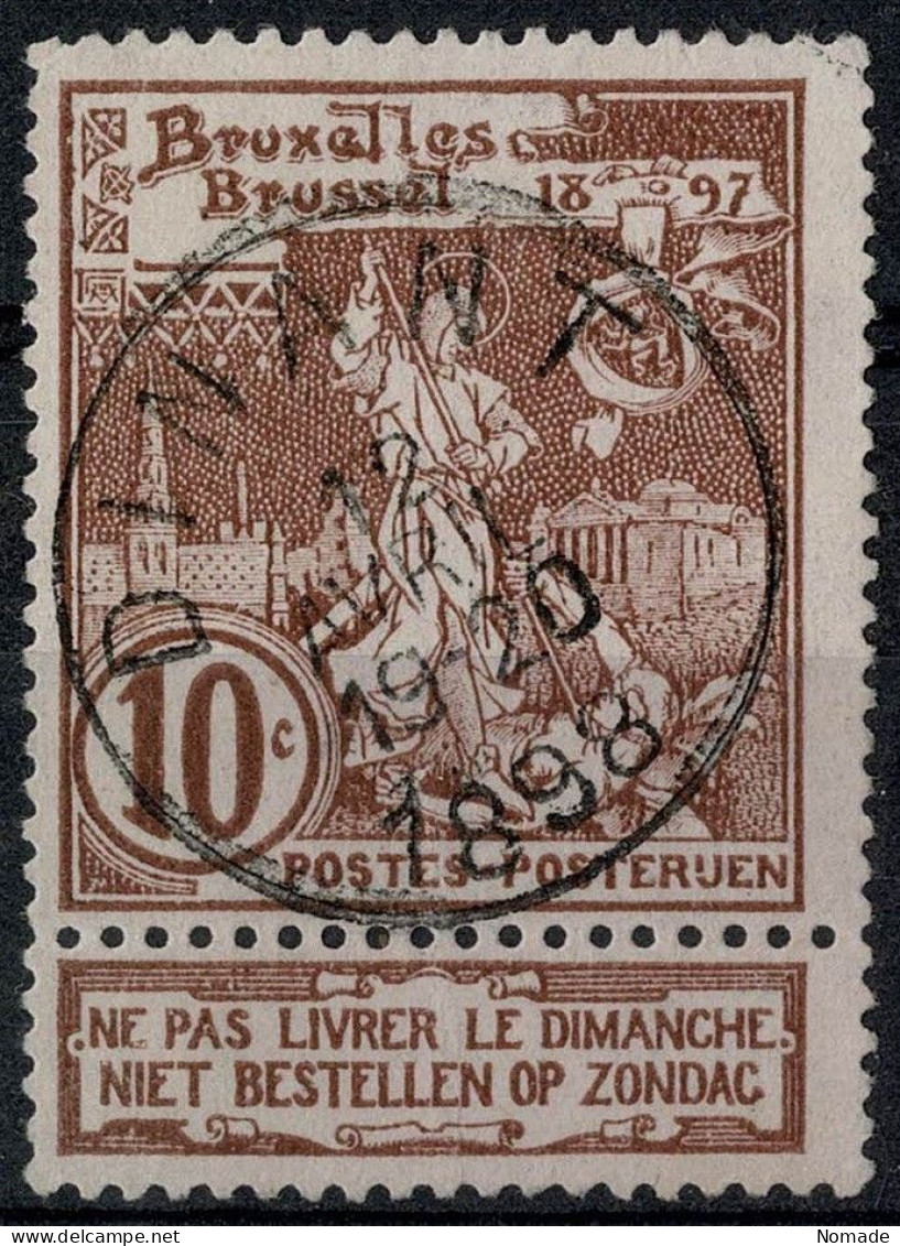 Belgique 1897 COB 73 Belle Oblitération DINANT - 1894-1896 Exhibitions